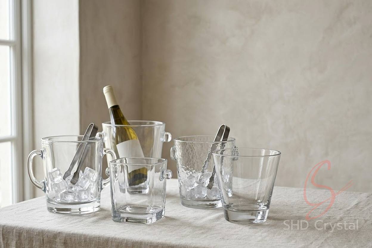 glass ice buckets factory