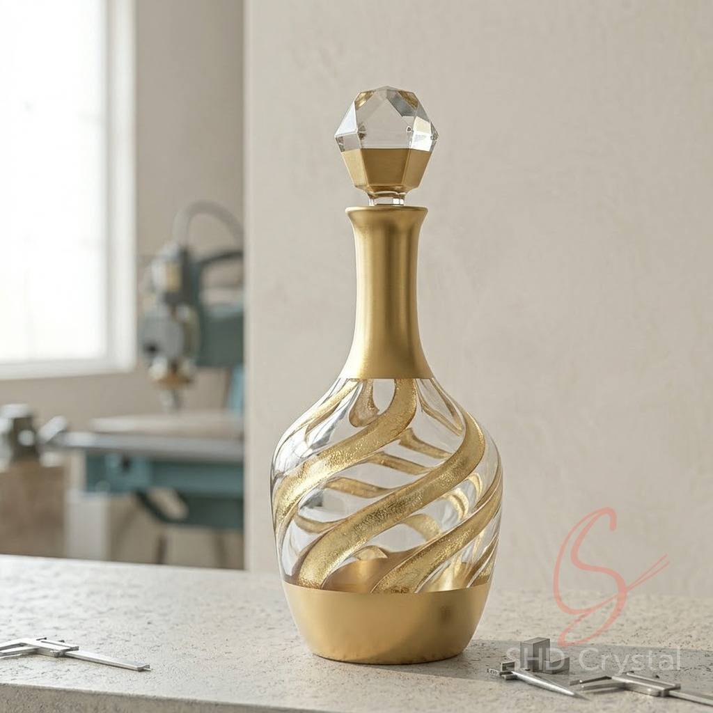 gold-painted wineware manufacturers