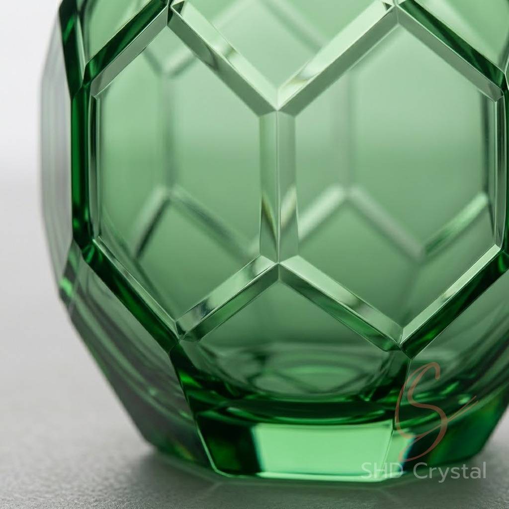 green crystal vase manufacturers