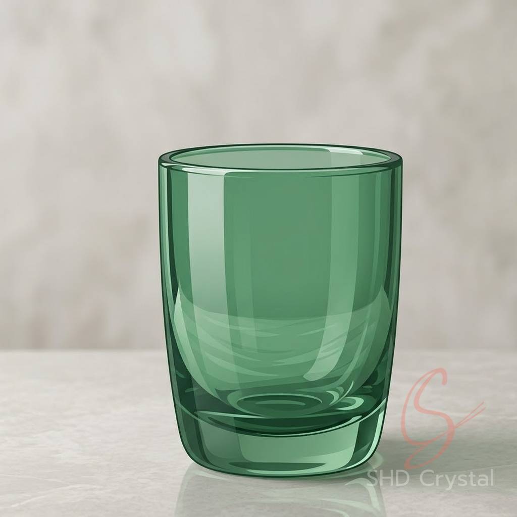 green glass vase OEM
