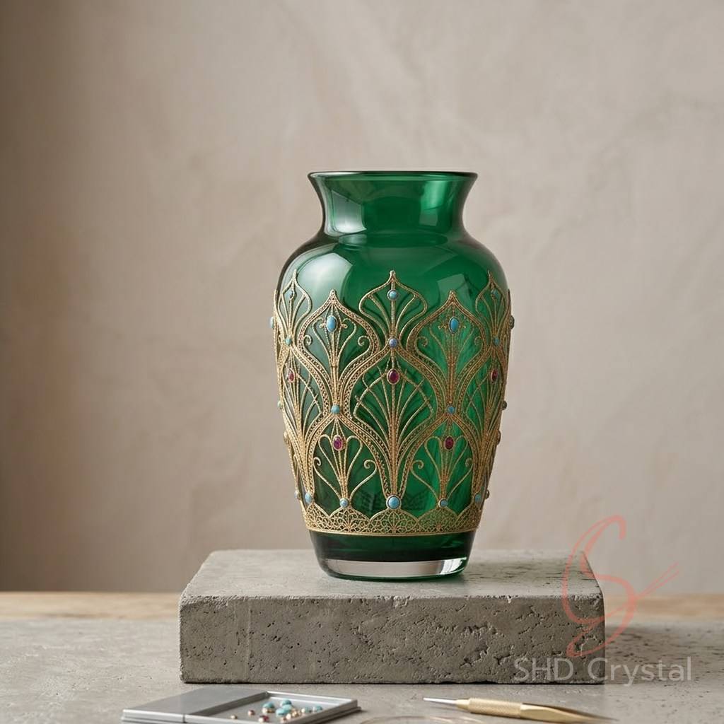 green glass vase manufacturers