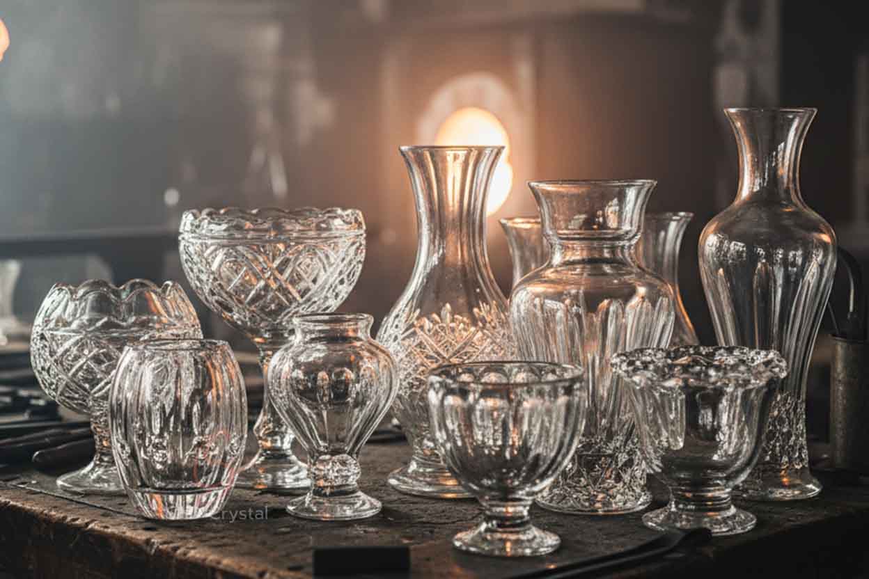 hand blown crystal