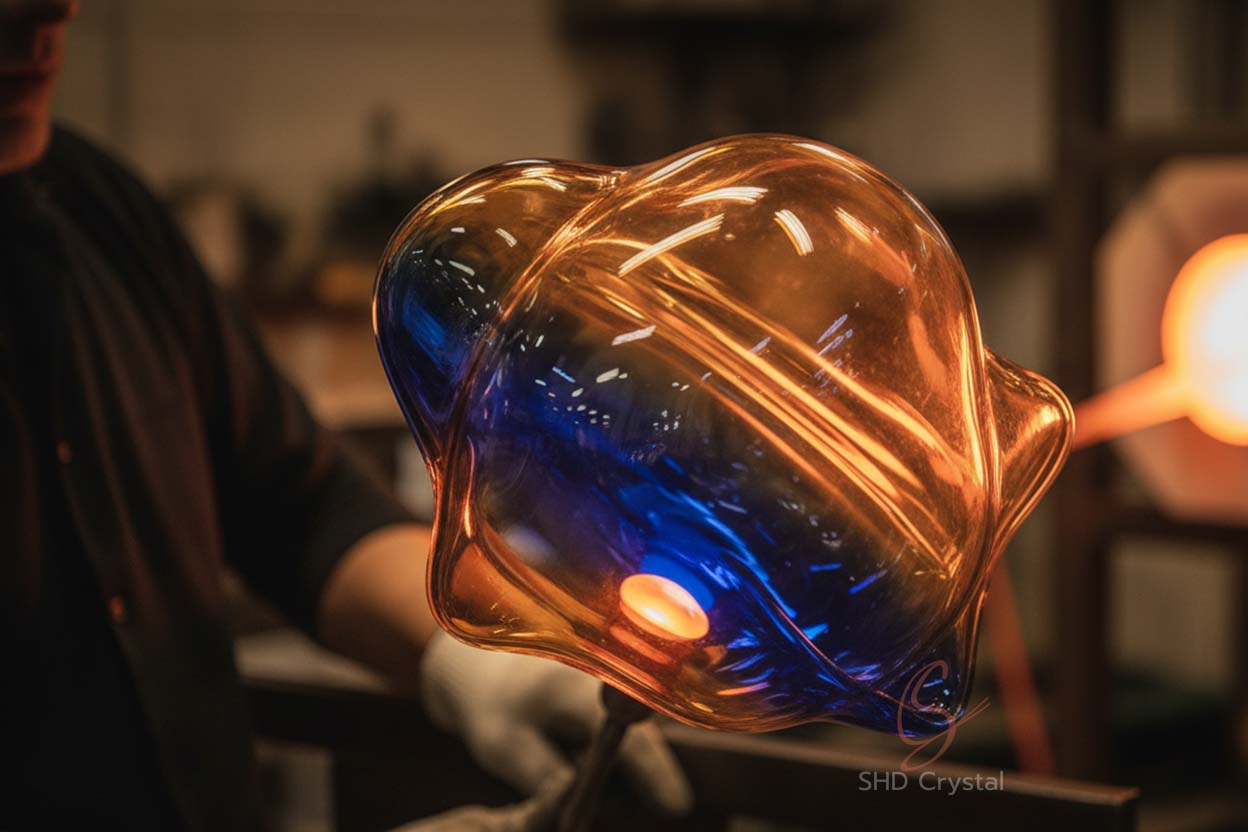 hand blown lighting glass