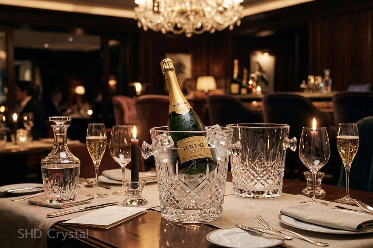 custom crystal ice buckets