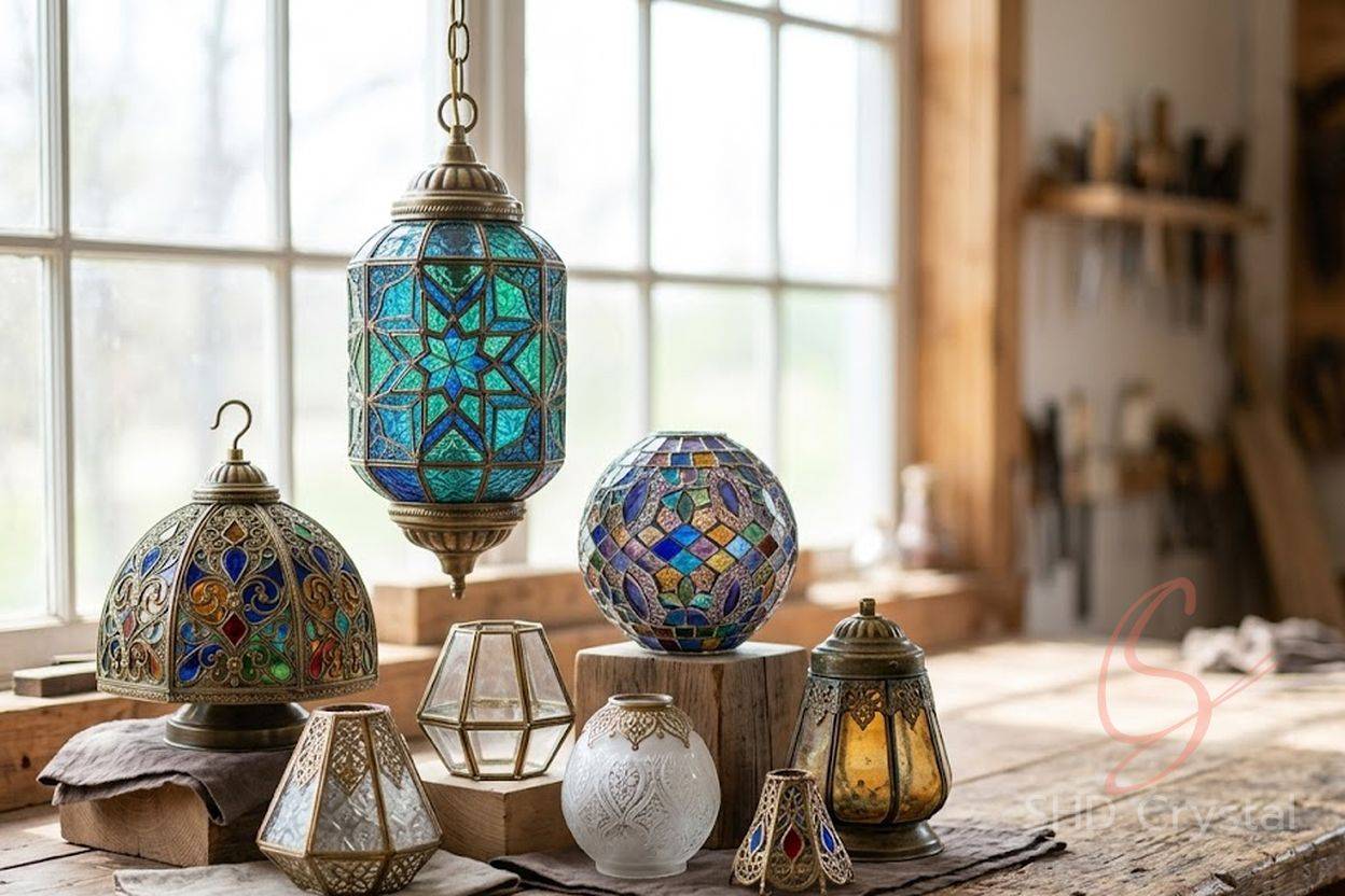 moroccan style glass lamp shades factory