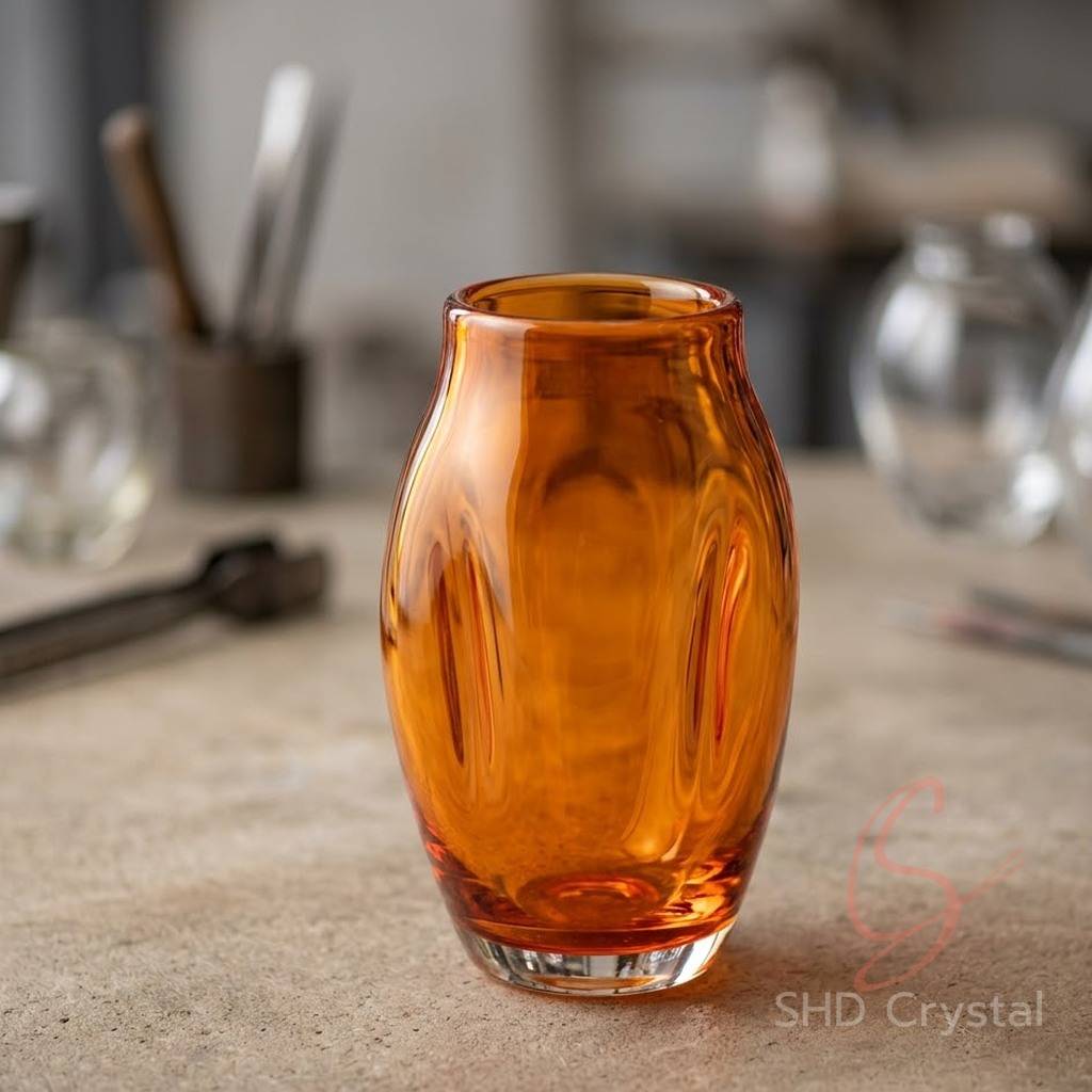 orange glass vase manufacturers