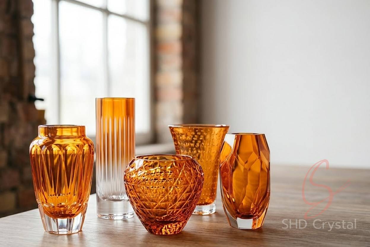 orange glass vase manufacturers