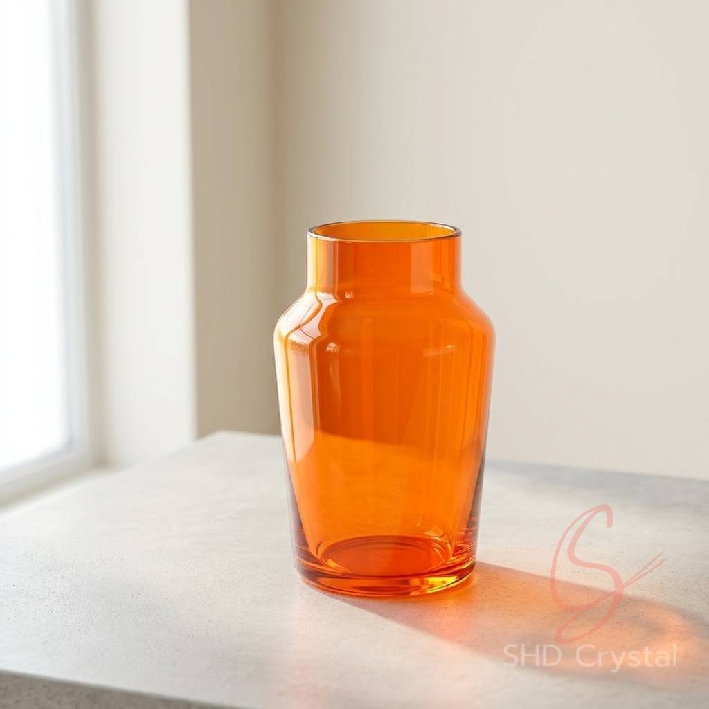 orange glass vase manufacturers