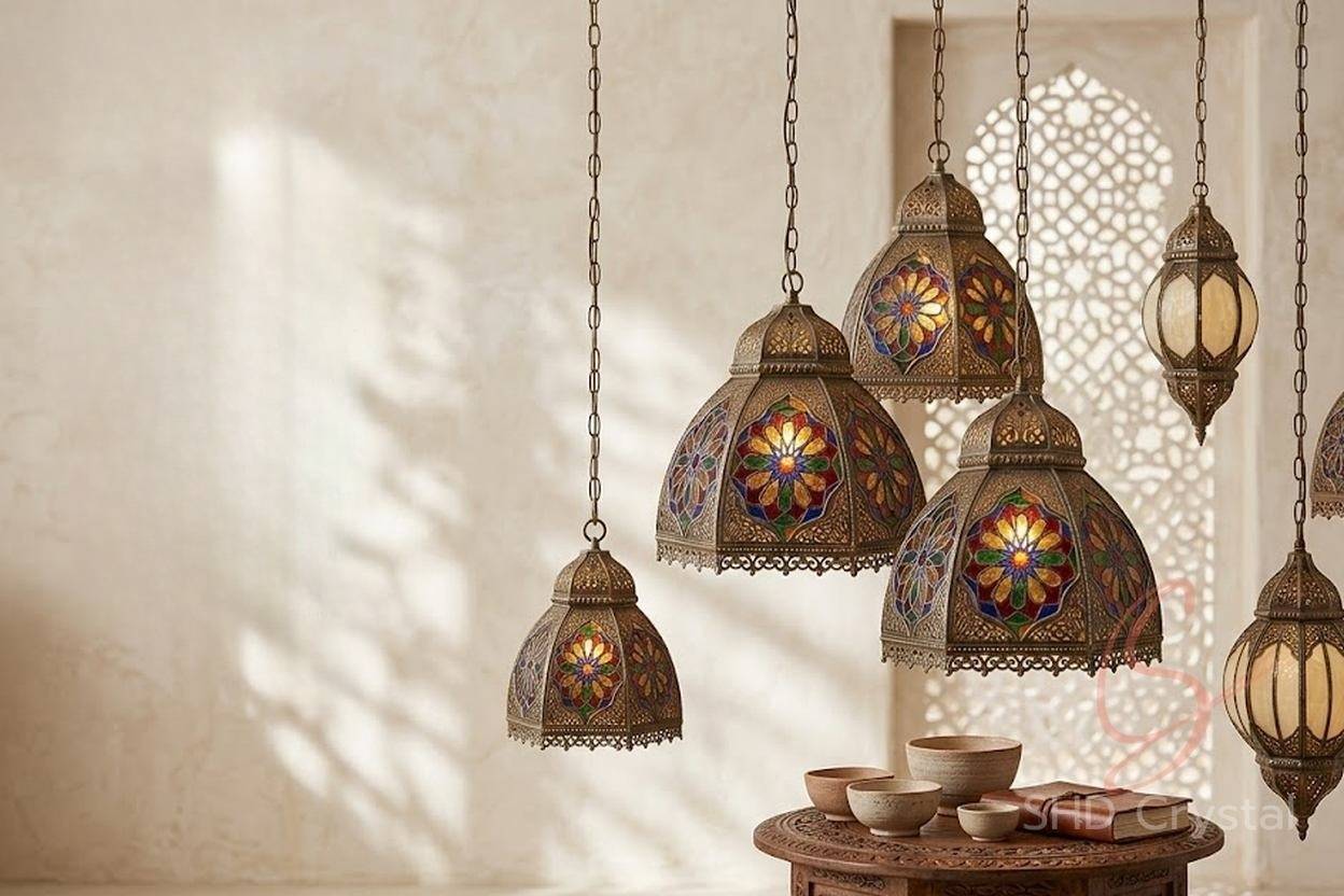 ornate mosaic lighting