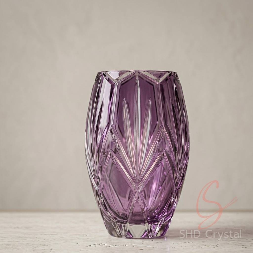 purple crystal vase factory