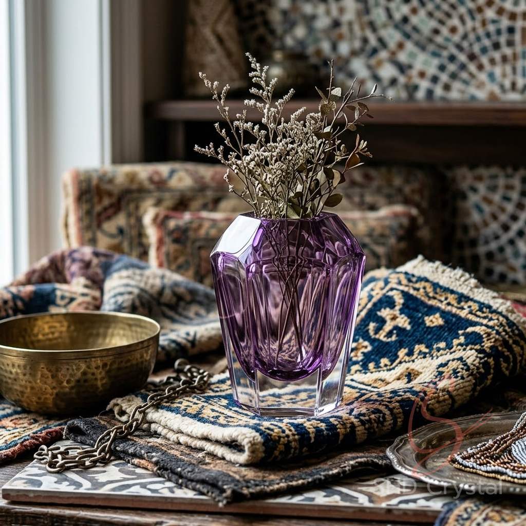 purple crystal vase manufacturers