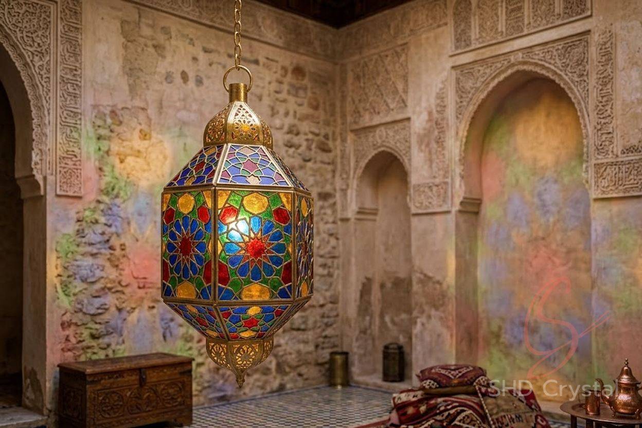 stained glass lantern inserts