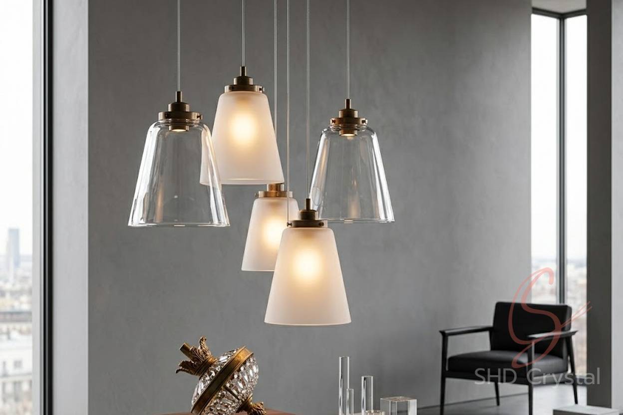 tapered glass lamp shades