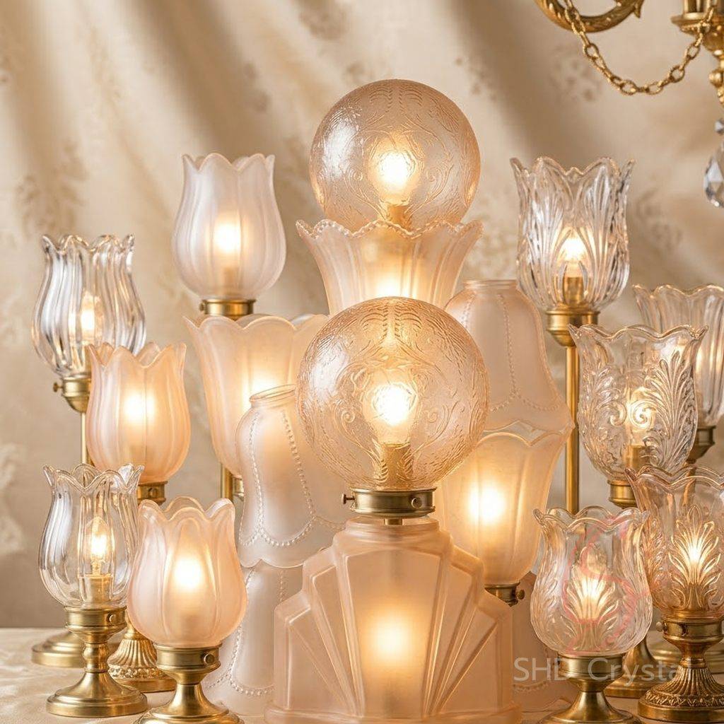 tulip glass lamp shades OEM