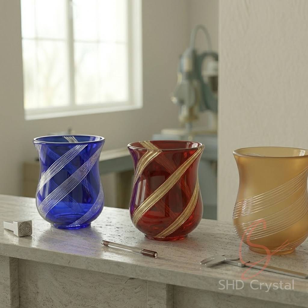 tulip glass lamp shades oem