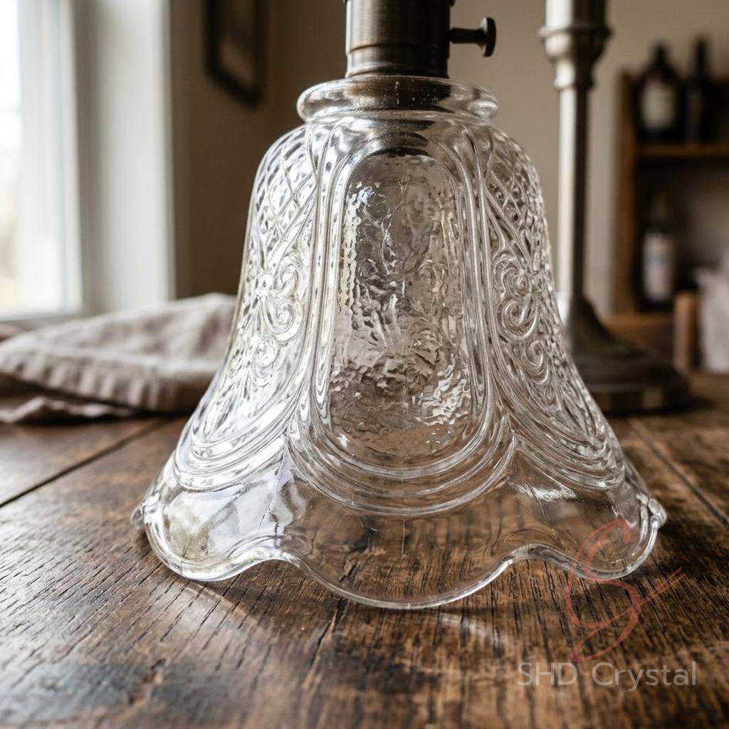 vintage glass lamp shades factory