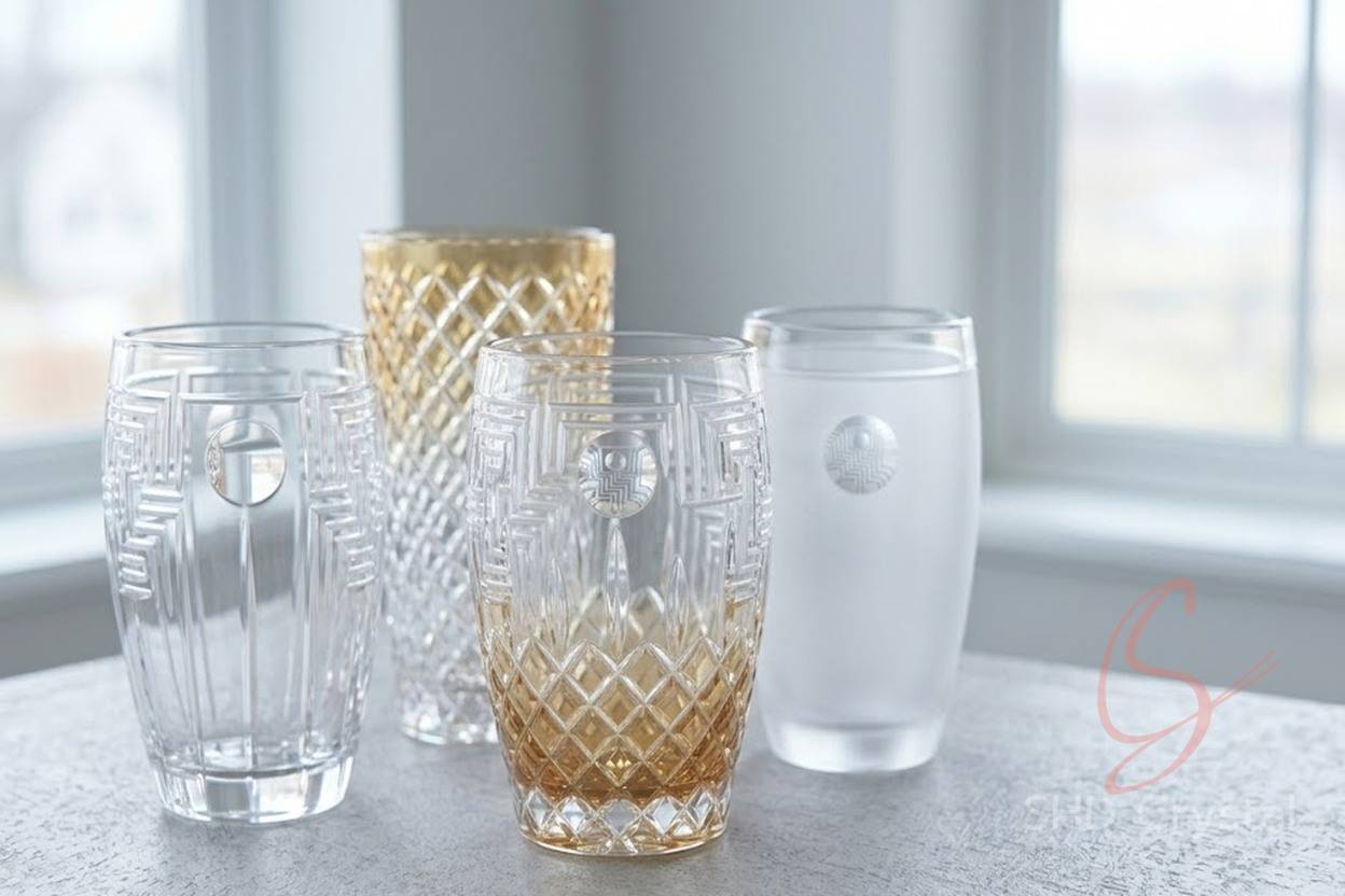 wholesale crystal vase carving