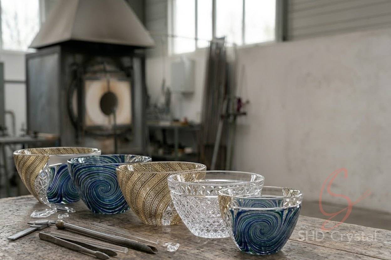 crystal wash basin processing