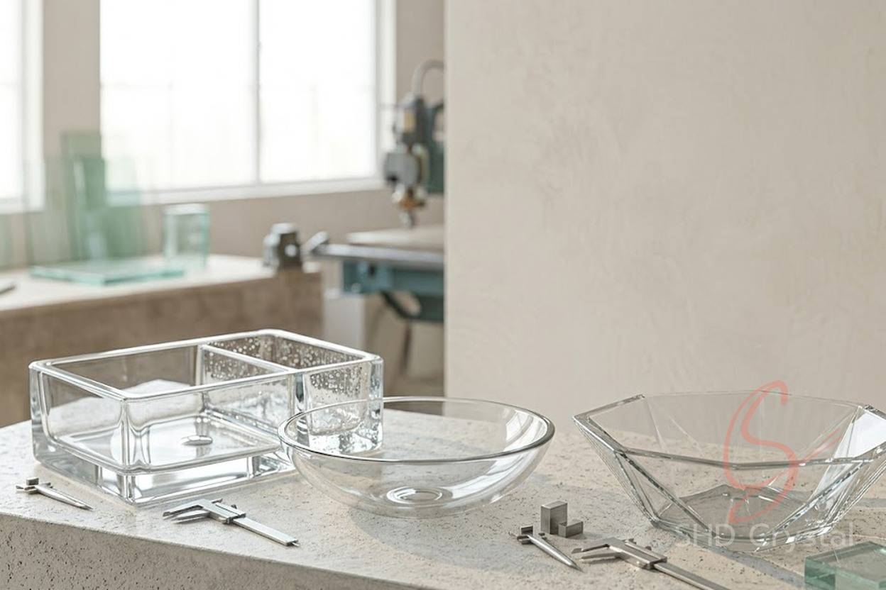 wholesale glass wash basins processing