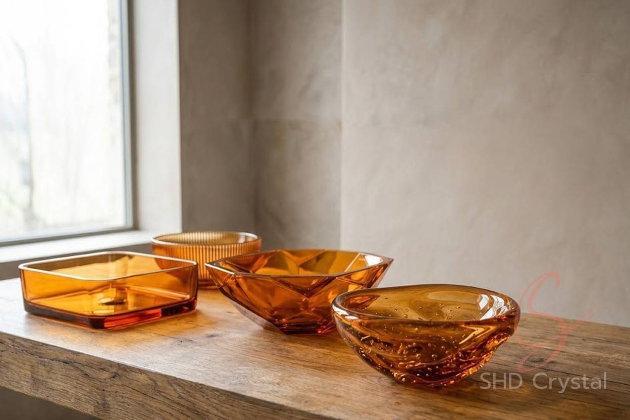 wholesale orange glass washbasins