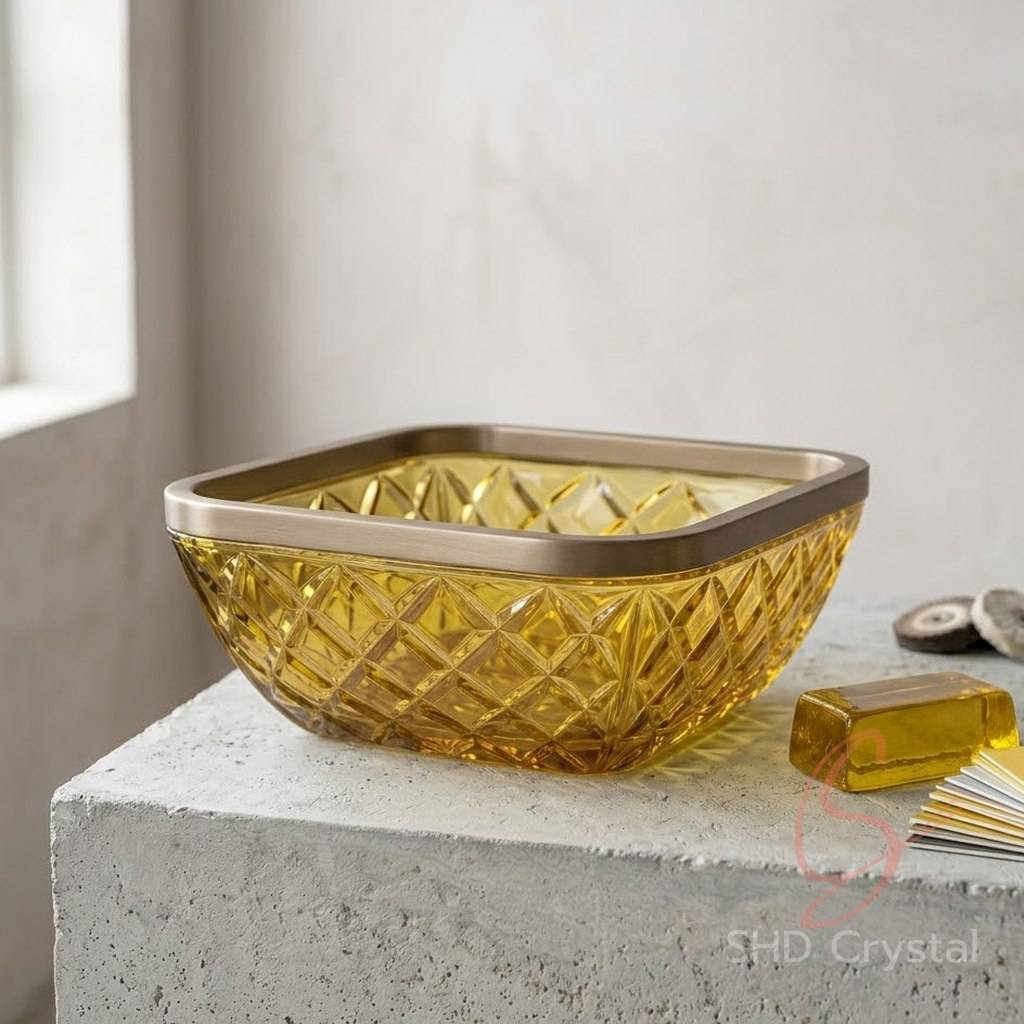 yellow wash basin
