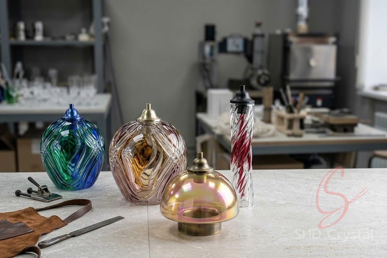 bespoke glass lampshades