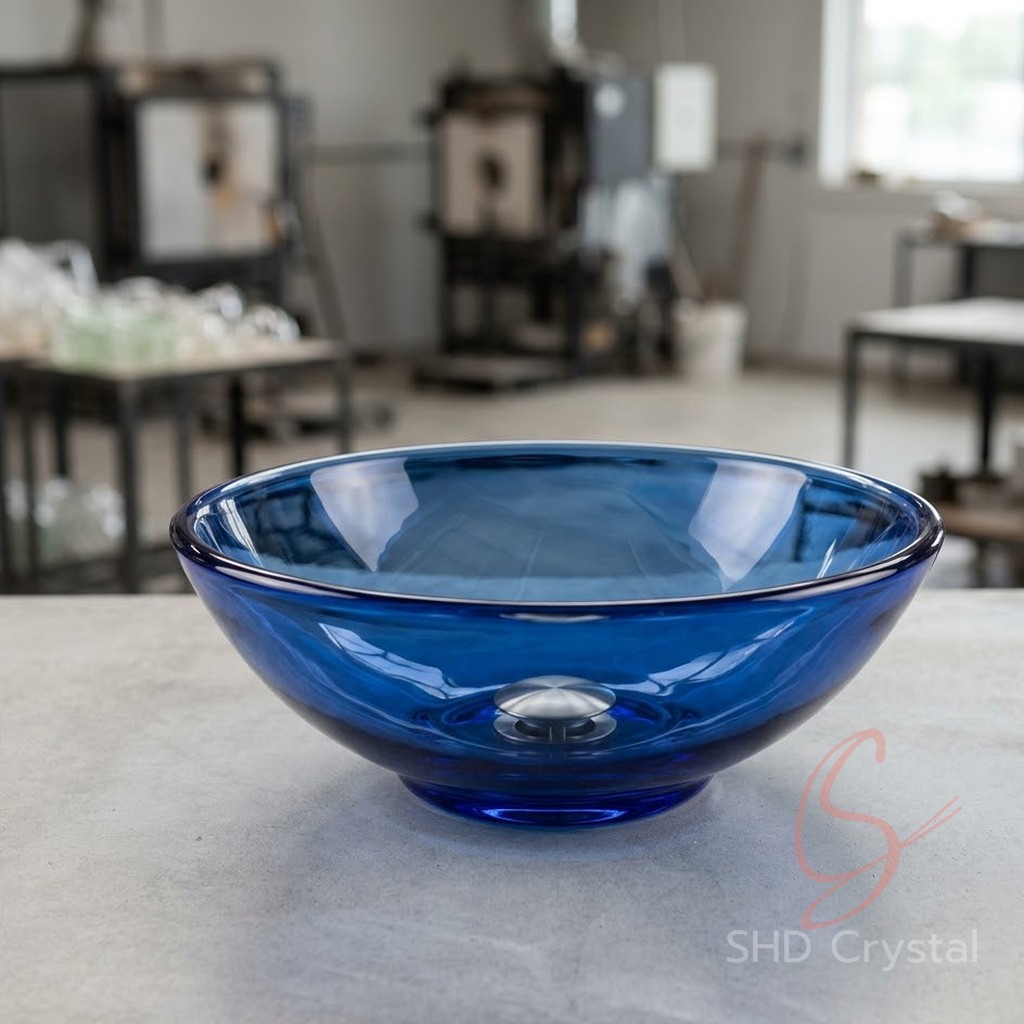 glass wash basins factory