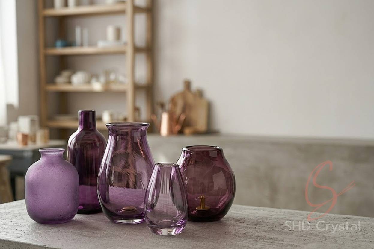 purple glass vase manufacturers
