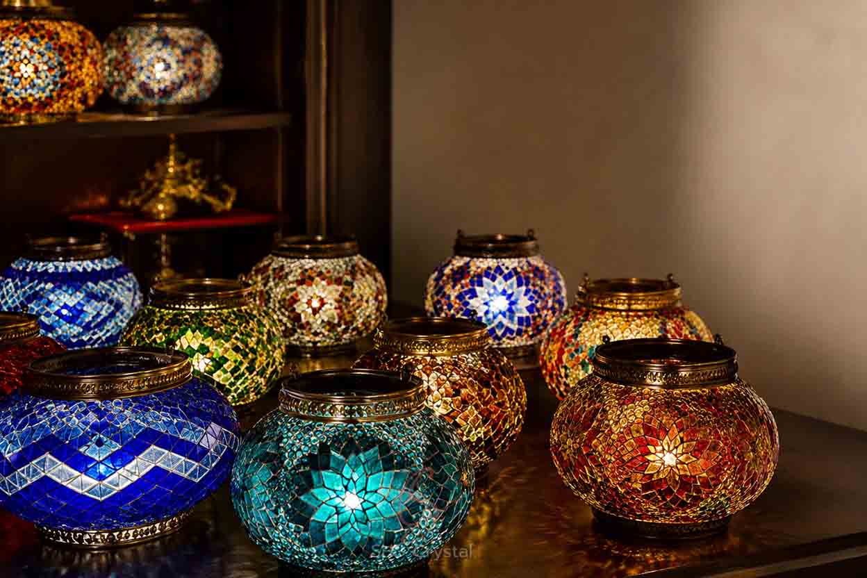Ottoman style glass lamp shade manufacturer