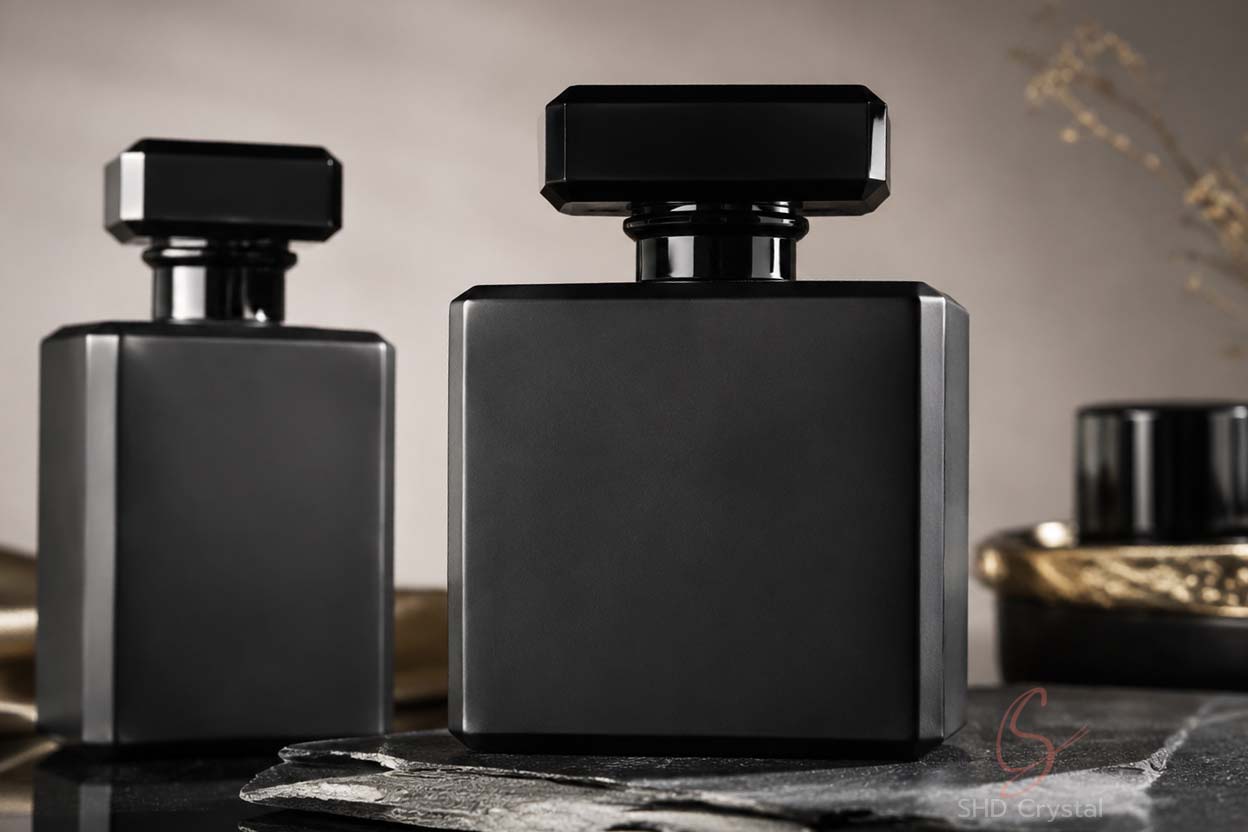 coated fragrance bottles