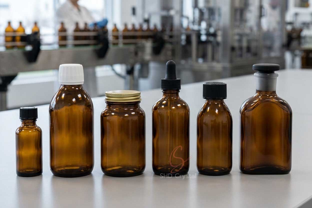 custom brown medicine bottles