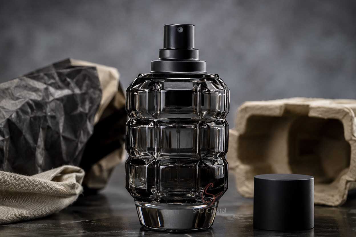 grenade shaped cologne bottle OEM