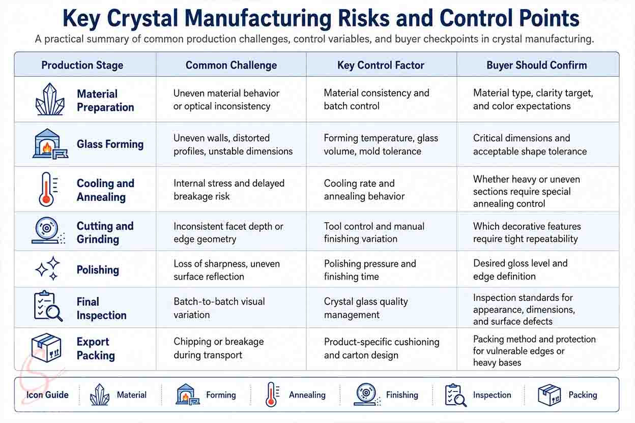 Key Crystal Manufacturing Risks and Control Points