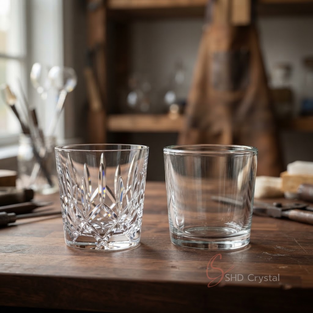 crystal vs glass