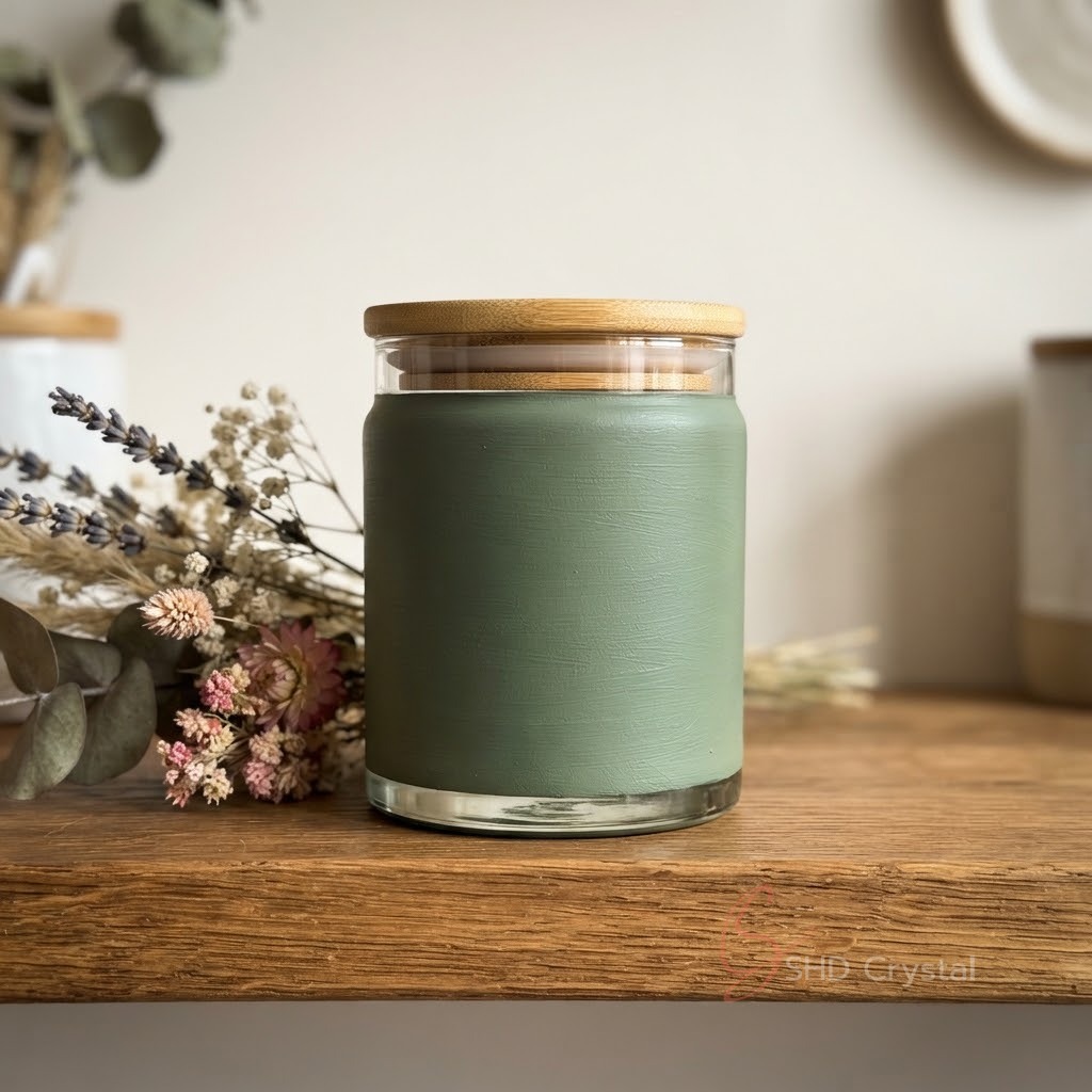 custom painted glass jars