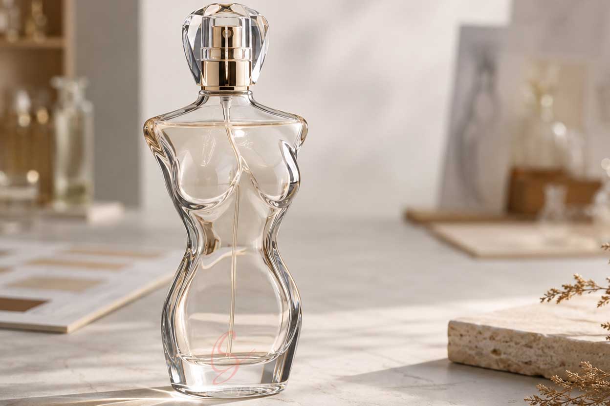 custom woman shaped perfume bottle OEM