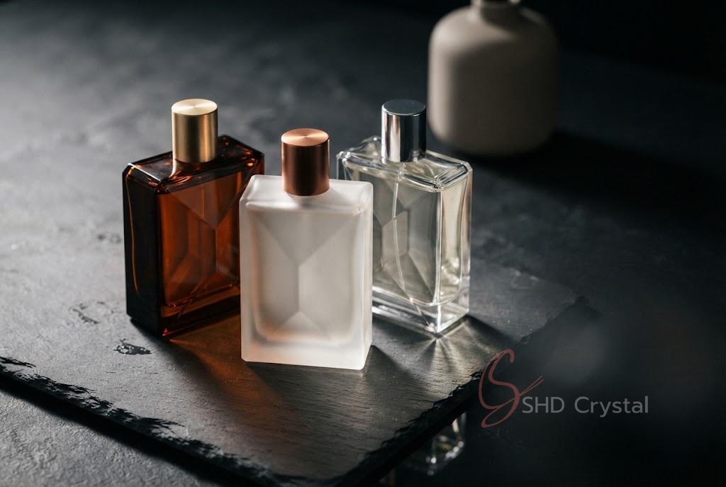 geometric perfume bottle