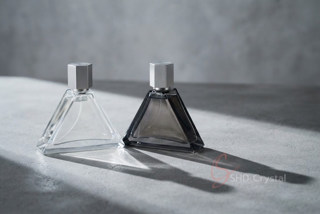 geometric perfume bottle