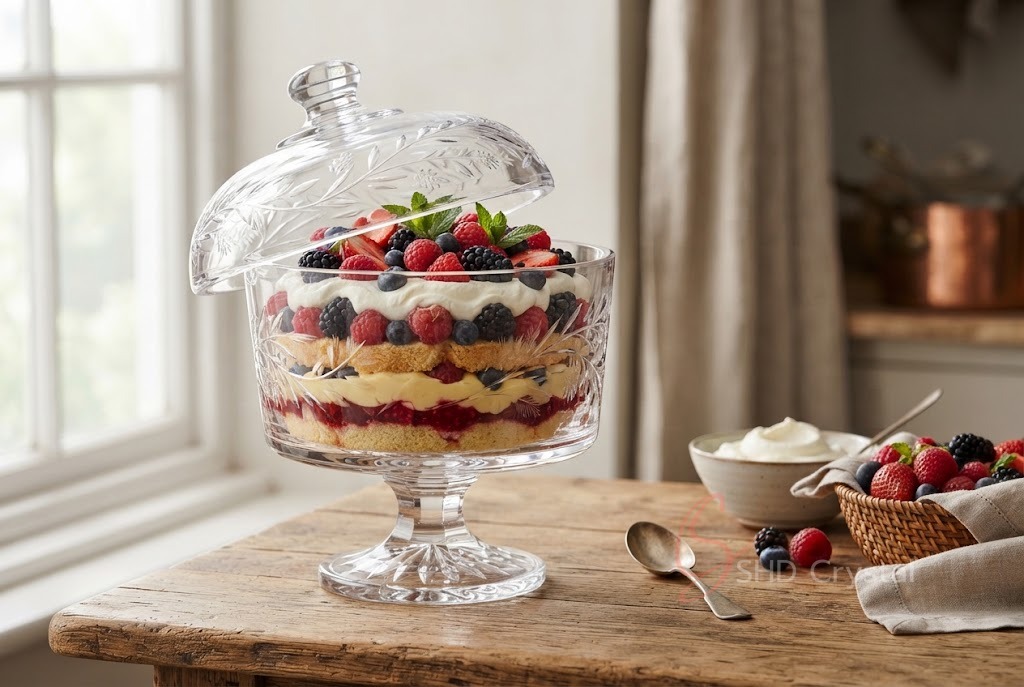 glass trifle bowl