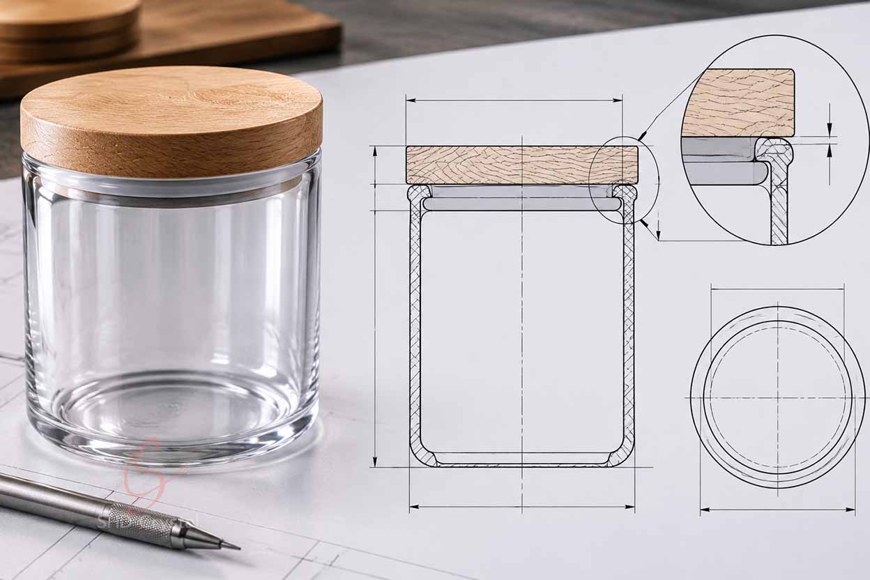 glass wood assembly
