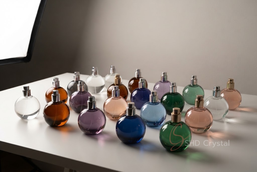 round glass bottle production
