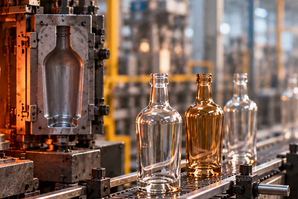 automated glass bottle forming