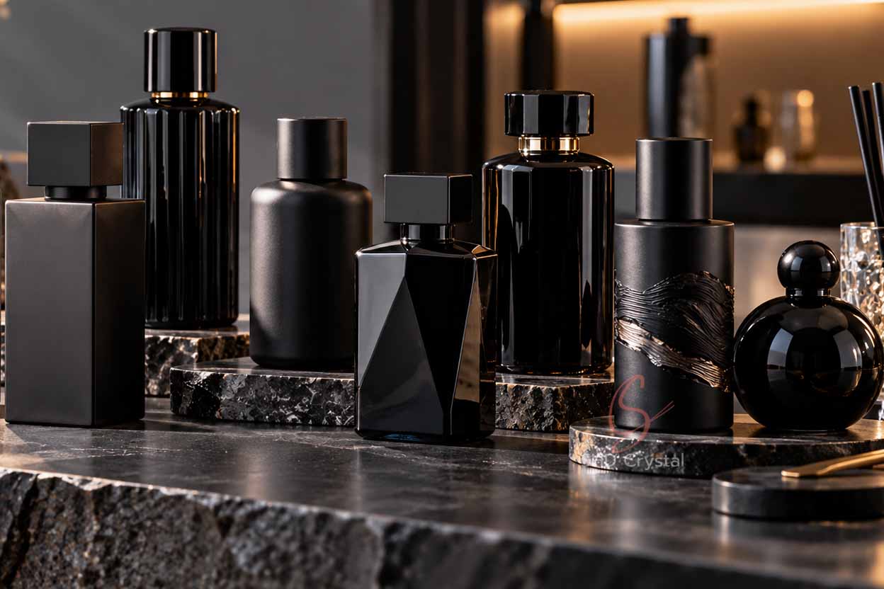 black glass bottle coating