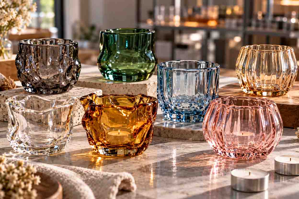 colored glass decoration