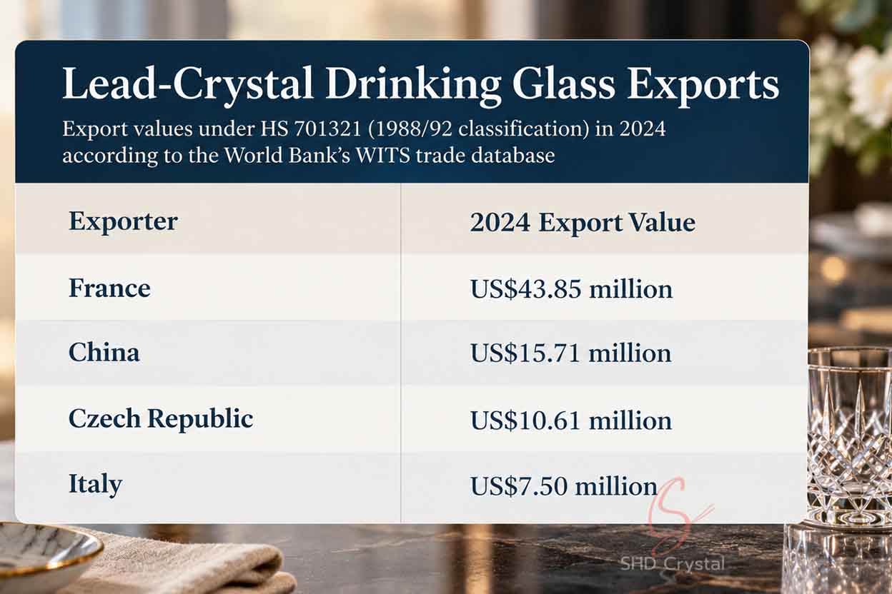 Lead-Crystal Drinking Glass Exports