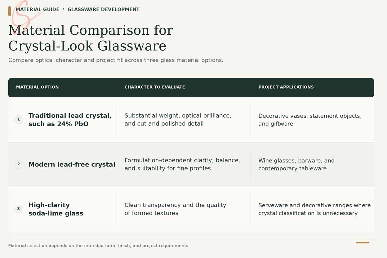 crystal glass composition