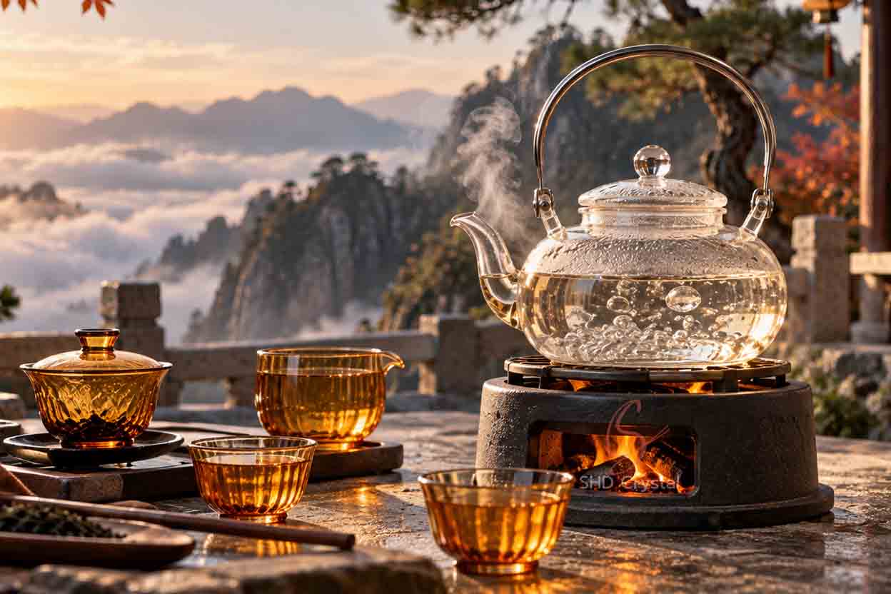glass teapot