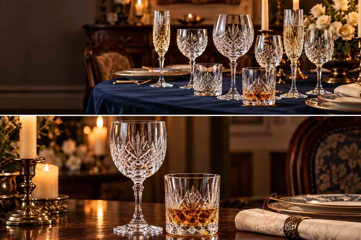 vintage crystal barware