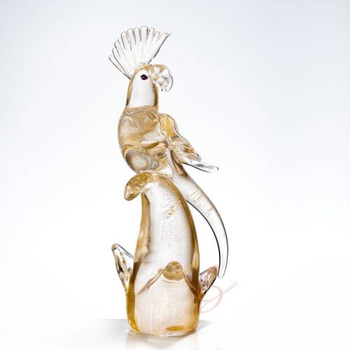 Gold Leaf Parrot Ornament