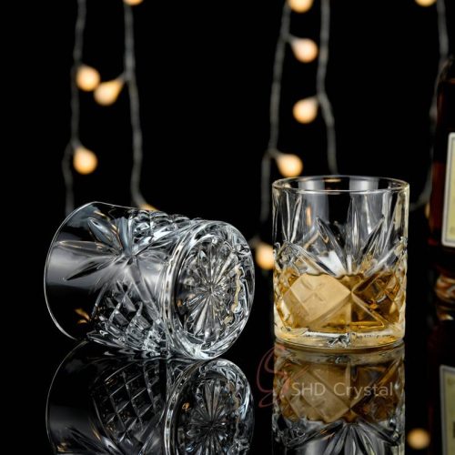 Clear Engraved Whiskey Glasses